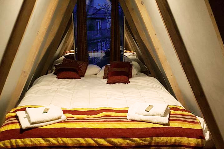 glamping bedroom